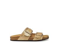 Geox Women D Brionia R B Flat Sandal, Gold, 6 UK