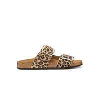 Brionia Large Buckle Mules Leopard Print