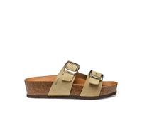 Brionia Suede Wedge Mules taupe