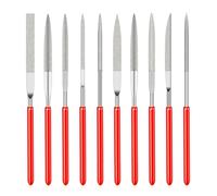 BRIOTA 10 Pcs Diamond Needle File Set, 2x100mm Professional Needle File Metal Set for Metal, Steel, Glass, Wood, Tile, Precision File Tool for Jewelry Making, Wood Carving Craft Work