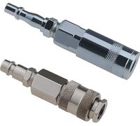 BRIOTA 2 PCS Air Fitting Convertor Adapter, Euro and P ir Fitting Conversion Adapters Set, 1/4 Inch BSP Airline Fittings Male to Female Air Compressor Adapter, Air Hose Connectors (1/4 inch)