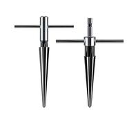 BRIOTA 2 Piece Conical Reamer Set 3-13 mm & 5-16 mm, Hex Shank Hand Reamer, Taper Reamer for Wood Metal Drilling