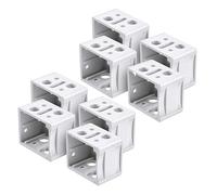 BRIOTA 8pcs Blind Brackets, Blinds Window Venetian, White Blinds for Windows, Wall & Ceiling Mount, Perfect for Venetian, Wood & Horizontal Blinds