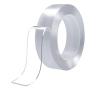 BRIOTA Heavy Duty Clear Double Sided Tape, Strong Sticky Nano Adhesive (3m x 3cm), Removable Mounting Tape for Posters, Pictures, Wall Decor, Carpet, Photo Frames, No More Nails Alternative