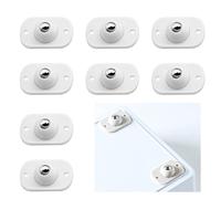 BRIOTA Self Adhesive Caster Wheels, 8PCS Appliance Wheels, 360° Swivel Ball Casters, Appliance Rollers for Kitchen Appliance, Trash Can, Storage Box Shoe Racks, Sticky Pulley for Small Appliance