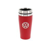 BRISA VW Collection - Insulated Stainless Steel Thermo Drinking Cup in VW Logo Design, Double-Walled (450ml/15.2 fl oz/Red)