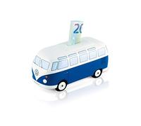 BRISA VW Collection - Volkswagen Savings Bank Piggy Bank Money Coin Box in T1 Bus Samba Design (Classic Bus/Blue)