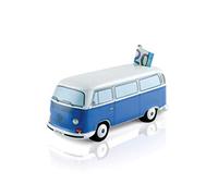 BRISA VW Collection - Volkswagen Savings Bank Piggy Bank in T2 Bus Design 1:22 (Classic Bus/Blue)