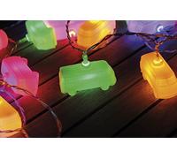BRISA VW Collection - Volkswagen 3D Indoor Battery String Lights Party Fairy Lighting T1 Bus Campervan Design (Classic Bus/Multicolor/9.8 feet/3m)