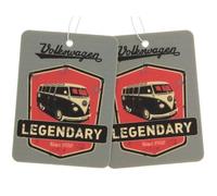 BRISA VW Collection - Volkswagen Air Freshener, Room Freshener, Deodorizer for Cars T1 Bus Campervan Motif (Cherry/Gray/Set of 2)