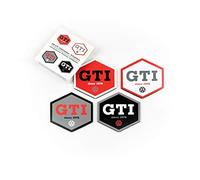 BRISA VW Collection - Volkswagen Drink Glass Cork Coasters with MDF Coating and GTI Design (Set of 4/GTI)