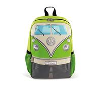 BRISA VW Collection Volkswagen Hiking Laptop University Backpack in T1 Bus Campervan Design (15 L/4 gal/Small) (Green)