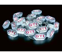 BRISA VW Collection - Volkswagen Hippie Bus T1 Camper Van - Stylish Ambience VW 3D Battery String Lights for Parties, Children's Rooms, Events (for Indoor/9.84 Feet/3m/20 x LED) (Red/White)
