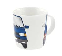 BRISA VW Collection - Volkswagen Large Ceramic Coffee-Tea-Cappuccino Mug Cup in T4 Bus Campervan Design (Front/Blue)