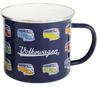 BRISA VW Collection - Volkswagen Large Enamel Coffee-Tea Mug Cup for Camping &
