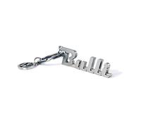 BRISA VW Collection - Volkswagen Metal Keyring Keychain Accessory Keyholder in T1 Bus Design (Bulli/Silver)