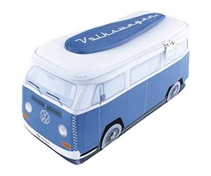 BRISA VW Collection Volkswagen Neoprene Universal Makeup Cosmetics Toiletry Travel Pharmacy Bag in T2 Bus Design (Small)