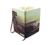 BRISA VW Collection Volkswagen NotebookDiaryWriting Book, Lined with Hardcover Binding in T1 Bus, Beetle, GTI Design DIN A5 (T1 Bus/Highway 1)