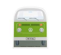 BRISA VW Collection - Volkswagen Polycarbonate Ice Scraper Windshield Scraper Snow Remover Winter Car Accessory in T2 Bus Camper Design (Front/Green)