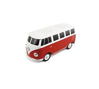 BRISA VW Collection - Volkswagen Portable Bluetooth Speaker Wireless Box with rechargable battery T1 Bus Campervan (Scale: 1:20/Classic Bus/Red)
