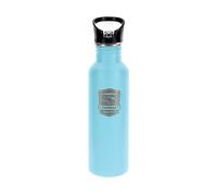 BRISA VW Collection - Volkswagen Stainless Steel Drinking Bottle with Lettering & Vintage Logo in T1 Bus Design (750 ml/25.4 fl oz/Vintage Logo/Turquoise)