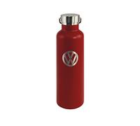 BRISA VW Collection - Volkswagen Stainless Steel Thermo Insulated Drinking Bottle with Lettering & VW Logo (735 ml/24.9 fl oz/VW Logo/Red)