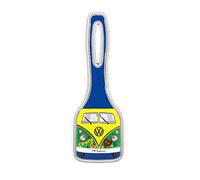 BRISA VW Collection - Volkswagen Suitcase Luggage Address Tag Travel Label with T1 Bus Campervan Design (Peace/Green)