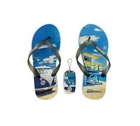 BRISA VW Collection VW T1 Bus Beach Sandals XL (EU 42/43) - Beachlife/blue