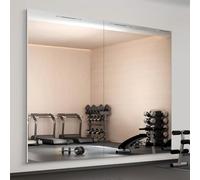 brisafe 2PCS Home Gym Mirror,180 x 100 cm Full Length Wall Mirror for Gyms, Dance Studios, Home and Yoga - Easy Installation, Ultra Light Shatterproof Nano Miorror