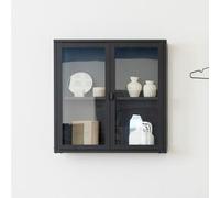 Brisbane Black Metal 2 Door Hanging Display Cabinet