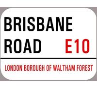 Brisbane Road Leyton Orient Metal Street Sign Decoration Props Plaque 8X12 Inch