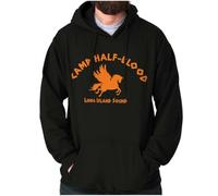 Brisco Brands Camp Half Blood Greek Mythology Hoodie Sweatshirt Women Men, Black, XL