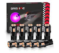 BRISHINE 194 LED Bulbs Extremely Bright Purple 5630 Chipsets 168 2825 175 T19 W5W LED Replacement Bulbs for Car Interior Dome Map Door Courtesy Trunk License Plate Lights(Pack of 10)