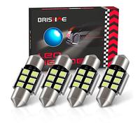BRISHINE 4PCS Festoon 28MM 29MM DE3175 LED Bulbs, 2835 Chipsets Canbus Error Free 1.1” DE3021 3175 3022 N3 LED Bulbs for Car Interior Dome Map Door Courtesy License Plate Lights, Ice Blue