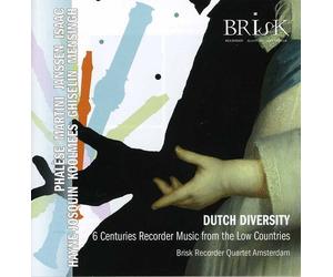Brisk Recorder Quart - Dutch Diversity: Recorder Music [New CD] Jewel Case Pack