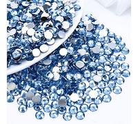 Briskbloom 3000PCS SS16 4mm Resin Flatback Rhinestone, Light Blue Flatback Rhinestones for Nails, Tumblers, Mugs, Bottles, Craft Decoration, Loose Bling Glitter Diamond Stone
