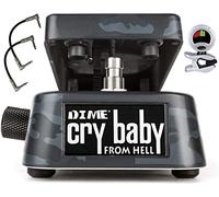 Briskdrop DB01B Dime Crybaby From Hell Wah Pedal with 2 Patch Cables and Snark Tuner