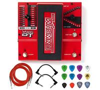 Briskdrop Digitech Whammy DT Pitch Shift Drop Tune Pedal Bundle with 2 Patch Cables, 2 Instrument Cables, and Dunlop Variety Pick Pack, whammyDT-bundle