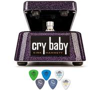 Briskdrop Dunlop KH95X Special Edition Kirk Hammett Signature Cry Baby Wah - Bundle with 6 Picks, Assorted,Purple (KH95x-6picks)