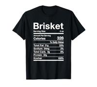 Brisket Nutrition Facts Jewish Kosher Food Hanukkah Passover T-Shirt