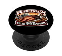 Brisketarian Because Brisket Never Disappoints Carnivore BBQ PopSockets Adhesive PopGrip