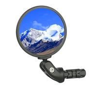 BriskMore Bike Mirrors for Scooter Electric bikes,Bike Bar End Mirror, HD Glass Convex Lens Bicycle Rearview Mirror, Safe Cycling Rearview Mirror 1PC, Easy to Install