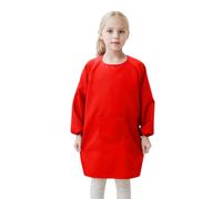 Briskorry Children's Painting Apron for Children 7-12 Years, Girls Boys Waterproof Painting Coat Adjustable Craft Apron with Long Sleeves and Pockets Painting Coat School for Art Painting Crafts