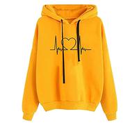 Briskorry Hoodie Oversize Purple, Hoodie Women's Green Hooded Long Sleeves Hooded Pullover Loose Casual Sweatshirts Printed Fashion Hooded Jacket Fitness Soft Blouse Halloween