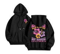 Briskorry Hoodies for Women, Hooded Pullover, Women's Long, Hoody Cap, Long Sleeve Hoodie, Loose Casual Sweatshirt, Fashion Printed Transition Jacket, Sport, Soft, Women's Tops, Teenager Girls
