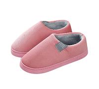 Briskorry Lambskin Slippers Women's Indoor Slippers Soft Warm Slippers Lightweight Comfortable Slippers Memory Cotton Mules Fluffy Felt Slippers Non-Slip Women Shoes Winter Indoor