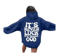 Briskorry Women's Hoodie White Hooded Pullover Women's Pink Hooded Cap Long Sleeve Hooded Top Lounge Loose Jumper Print Fashion Cardigan Comfort Training Women's Tops 2024