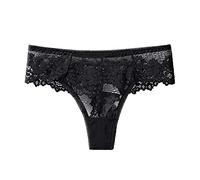 Briskorry Women's Thong Sexy Women Lace Underwear Lace Trim Underwear G-String Lingerie Low Waist Underwear Women Lace Thong Oversize Briefs Lace Low Waist Knickers