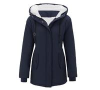 Briskorry Women's Warm Lined Winter Jacket, Women's Quilted Jacket, Outdoor Jacket with Hood, Warm Leisure Jacket, Long Sleeves, Zip, Lightweight Quilted Jacket, Loose Large Sizes, Wax Jacket, Elegant