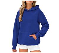 Briskorry Women's White Hoodie, Black, Hoody, Long Sleeves, Hoodie, Loose Casual Sweater, Classic Solid Jacket, Training, Cuddly Outwear, Halloween